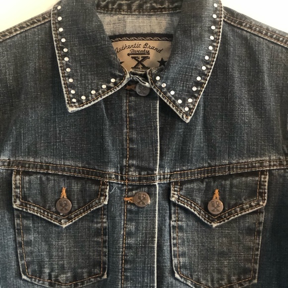 Authentic Brand 20X Jean Jacket Stud collar size Medium - Picture 2 of 9